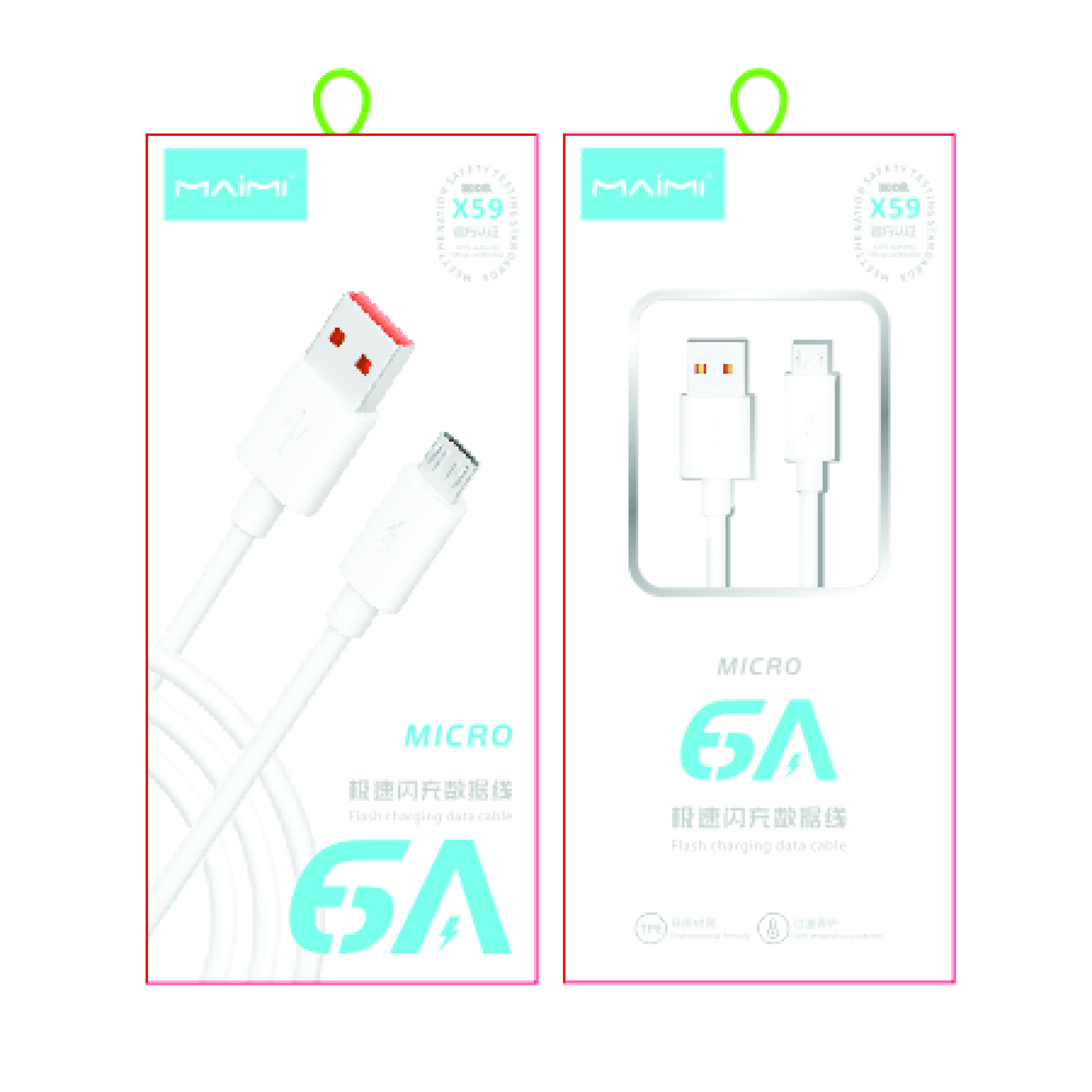 KABEL DATA MAIMI X59-6A-MICRO-1M-WHITE-TPE ORIGINAL